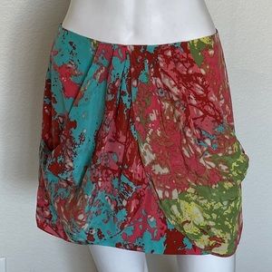 COPY - Tibi Multi Colored 100% Pleated Fromt Mini Skirt Size 4